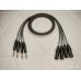 141-MGY-4P  4 Jack 6,3 stereo <=> 4 XLR 3pin штекер Gabreal AM AWG24 U/F 4p PVC